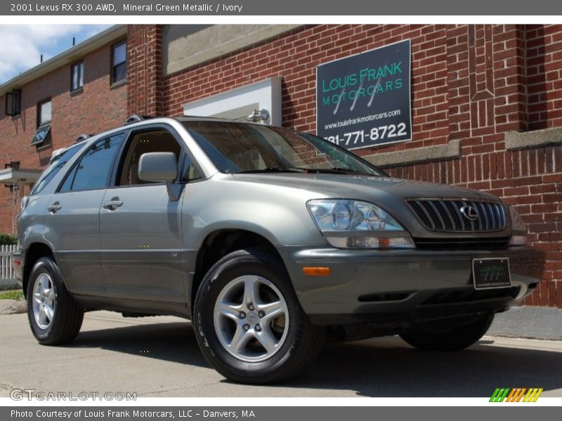 Mineral Green Metallic / Ivory 2001 Lexus RX 300 AWD