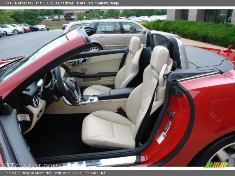 Mars Red / Sahara Beige 2012 Mercedes-Benz SLK 350 Roadster