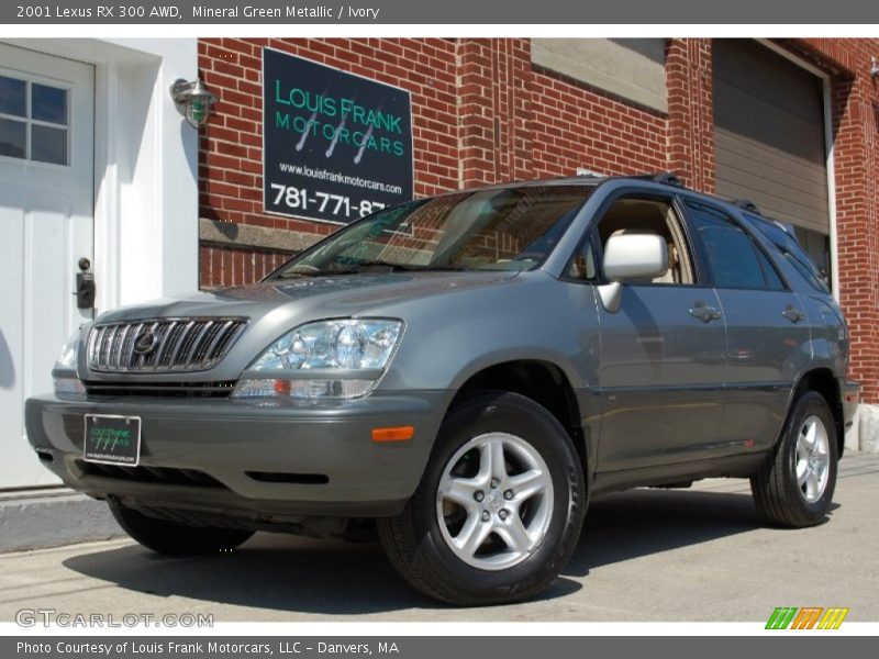 Mineral Green Metallic / Ivory 2001 Lexus RX 300 AWD