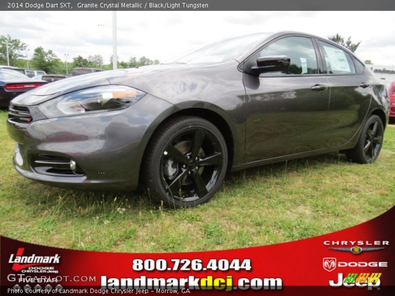 Granite Crystal Metallic / Black/Light Tungsten 2014 Dodge Dart SXT
