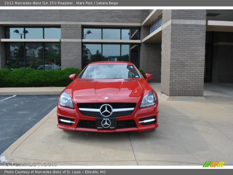 Mars Red / Sahara Beige 2012 Mercedes-Benz SLK 350 Roadster