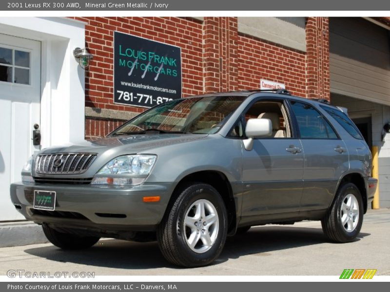 Mineral Green Metallic / Ivory 2001 Lexus RX 300 AWD