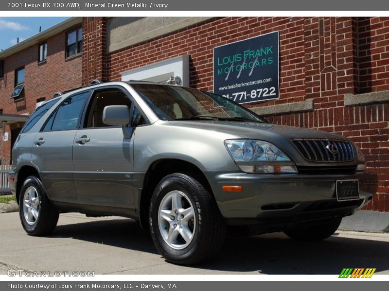 Mineral Green Metallic / Ivory 2001 Lexus RX 300 AWD