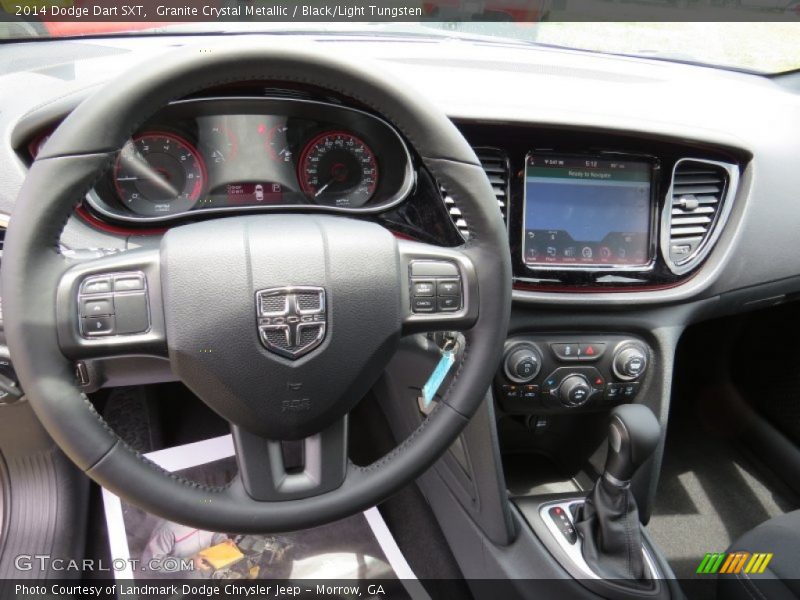 Granite Crystal Metallic / Black/Light Tungsten 2014 Dodge Dart SXT