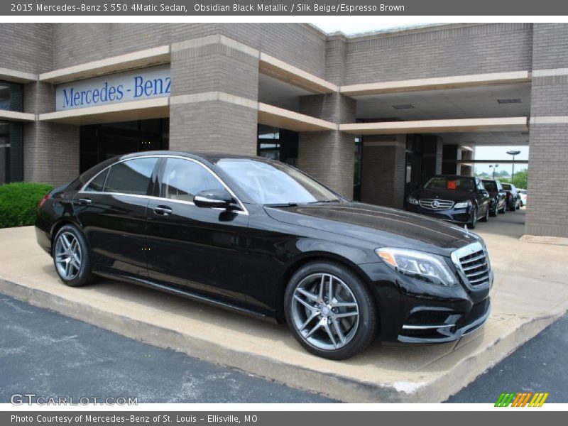 Front 3/4 View of 2015 S 550 4Matic Sedan
