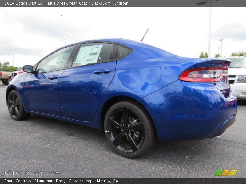 Blue Streak Pearl Coat / Black/Light Tungsten 2014 Dodge Dart SXT