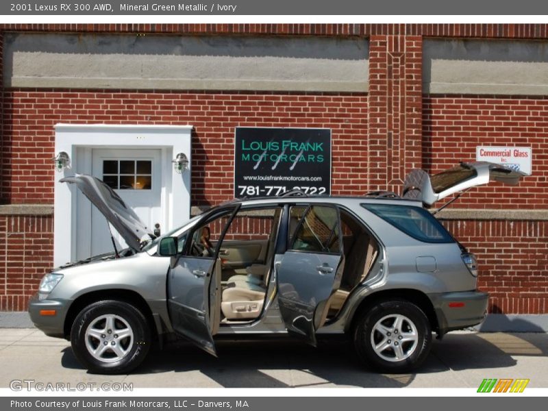 Mineral Green Metallic / Ivory 2001 Lexus RX 300 AWD