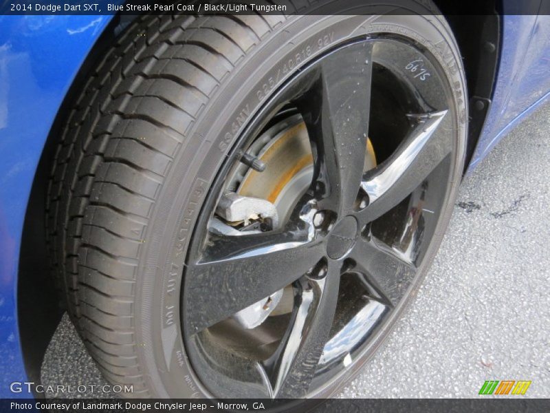 Blue Streak Pearl Coat / Black/Light Tungsten 2014 Dodge Dart SXT