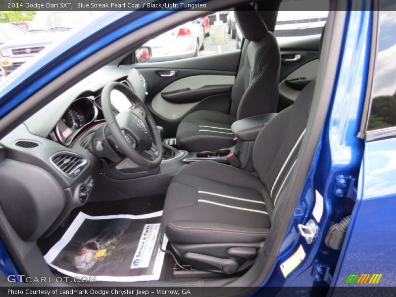  2014 Dart SXT Black/Light Tungsten Interior