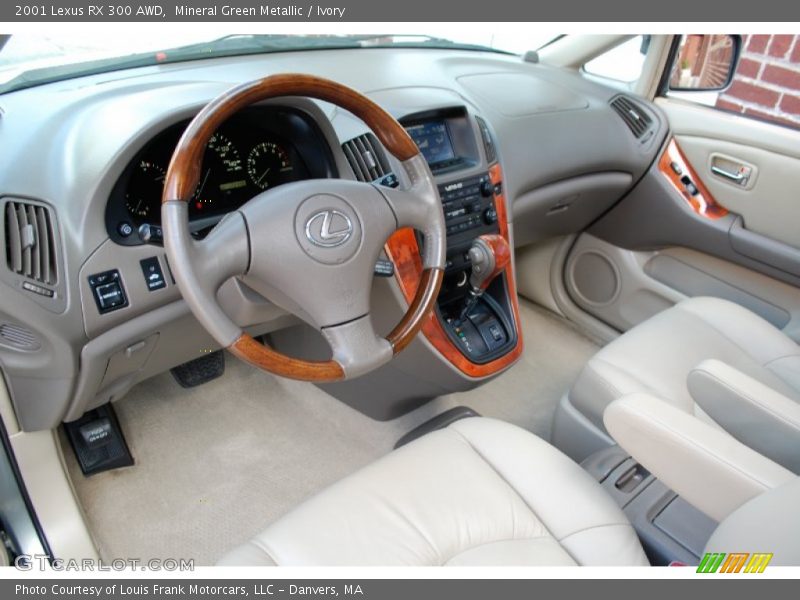 Mineral Green Metallic / Ivory 2001 Lexus RX 300 AWD