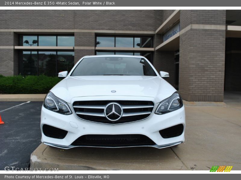 Polar White / Black 2014 Mercedes-Benz E 350 4Matic Sedan