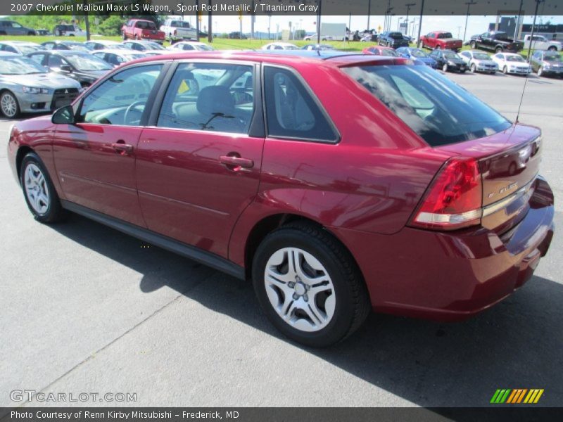 Sport Red Metallic / Titanium Gray 2007 Chevrolet Malibu Maxx LS Wagon