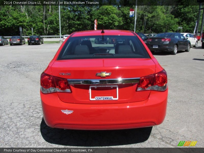Red Hot / Jet Black/Medium Titanium 2014 Chevrolet Cruze LS