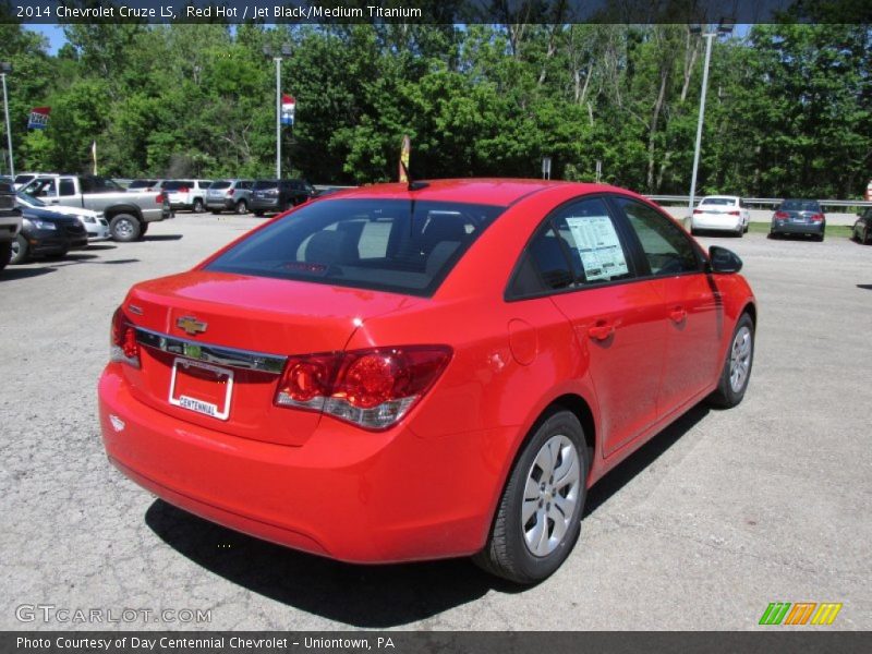 Red Hot / Jet Black/Medium Titanium 2014 Chevrolet Cruze LS
