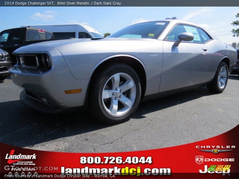 Billet Silver Metallic / Dark Slate Gray 2014 Dodge Challenger SXT