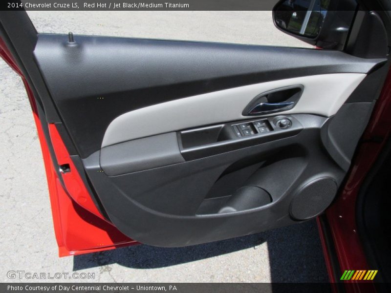 Red Hot / Jet Black/Medium Titanium 2014 Chevrolet Cruze LS