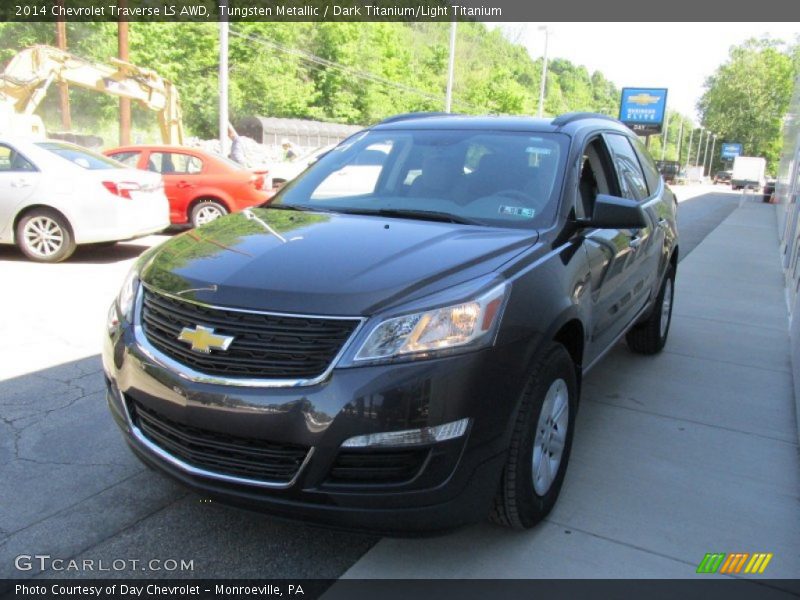 Tungsten Metallic / Dark Titanium/Light Titanium 2014 Chevrolet Traverse LS AWD