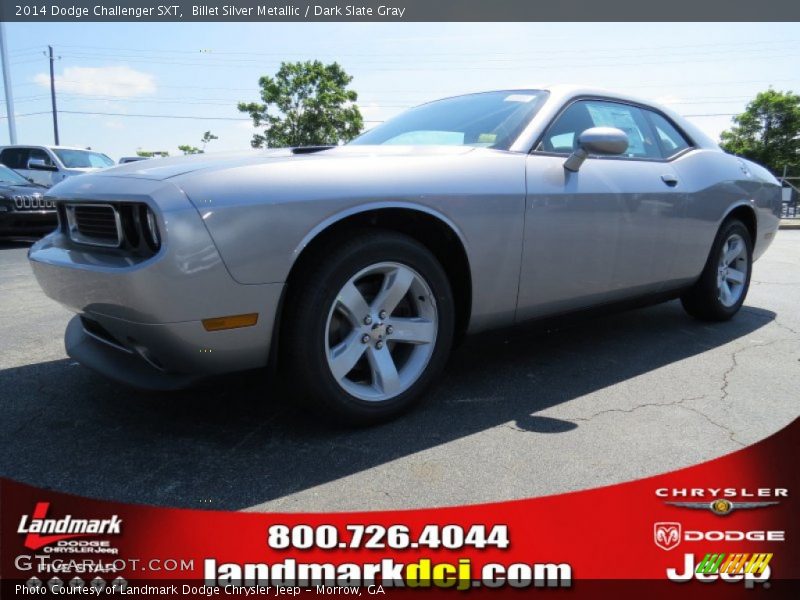 Billet Silver Metallic / Dark Slate Gray 2014 Dodge Challenger SXT
