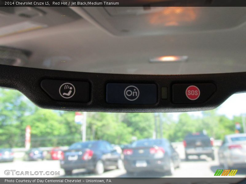 Red Hot / Jet Black/Medium Titanium 2014 Chevrolet Cruze LS