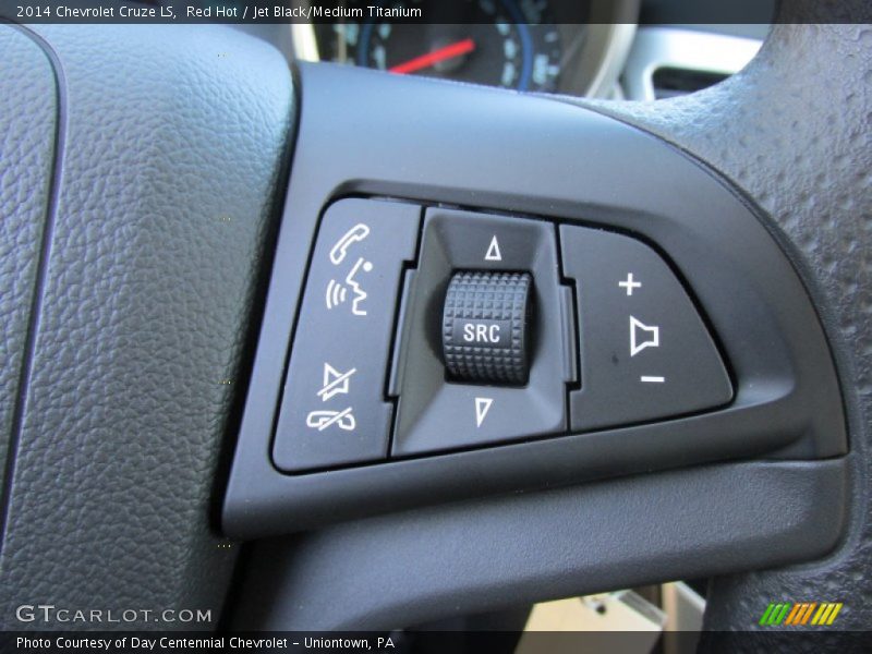 Red Hot / Jet Black/Medium Titanium 2014 Chevrolet Cruze LS