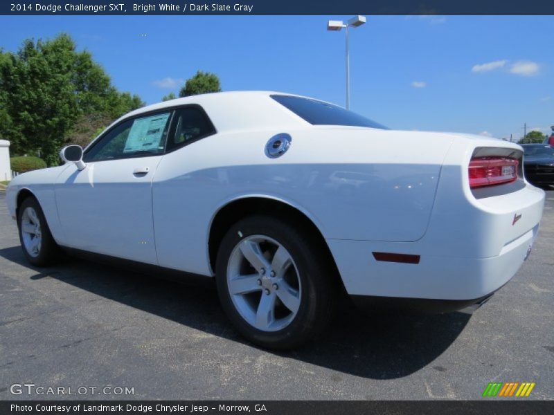 Bright White / Dark Slate Gray 2014 Dodge Challenger SXT