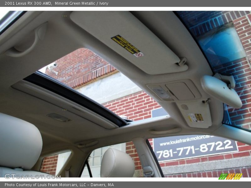 Mineral Green Metallic / Ivory 2001 Lexus RX 300 AWD