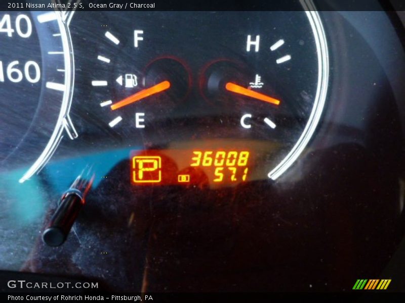 Ocean Gray / Charcoal 2011 Nissan Altima 2.5 S