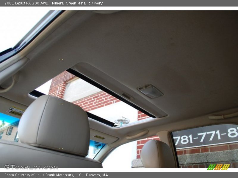 Mineral Green Metallic / Ivory 2001 Lexus RX 300 AWD