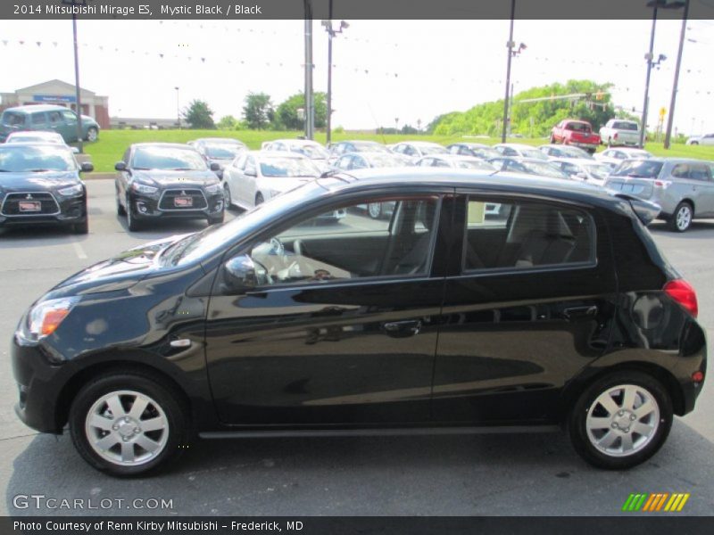 Mystic Black / Black 2014 Mitsubishi Mirage ES