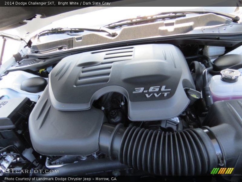 Bright White / Dark Slate Gray 2014 Dodge Challenger SXT