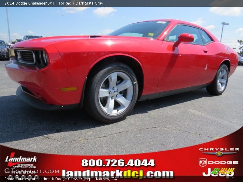 TorRed / Dark Slate Gray 2014 Dodge Challenger SXT