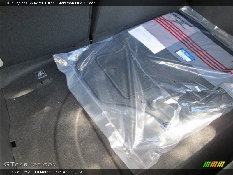Marathon Blue / Black 2014 Hyundai Veloster Turbo