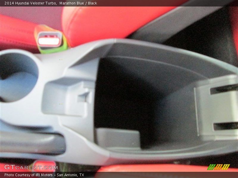 Marathon Blue / Black 2014 Hyundai Veloster Turbo