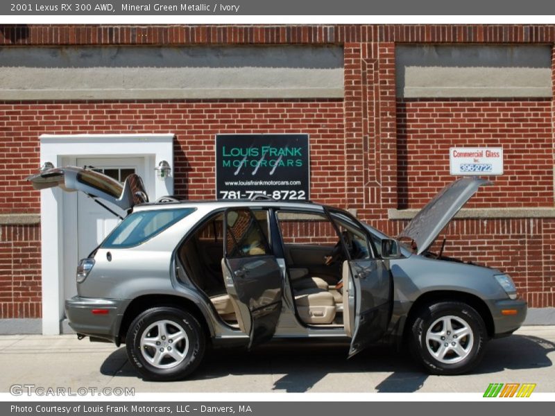 Mineral Green Metallic / Ivory 2001 Lexus RX 300 AWD
