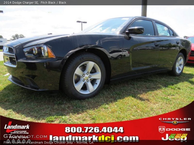 Pitch Black / Black 2014 Dodge Charger SE