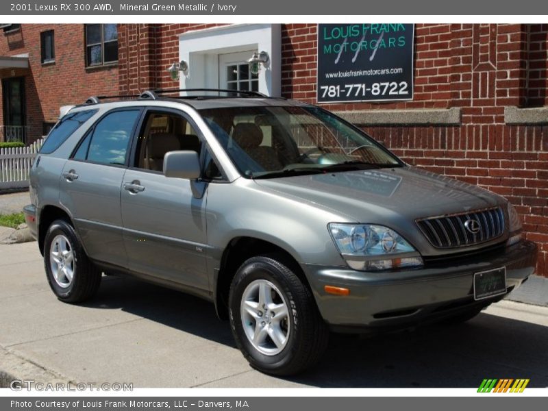 Mineral Green Metallic / Ivory 2001 Lexus RX 300 AWD