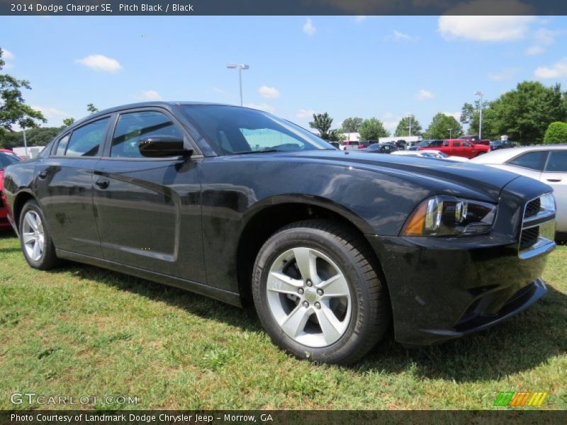 Pitch Black / Black 2014 Dodge Charger SE