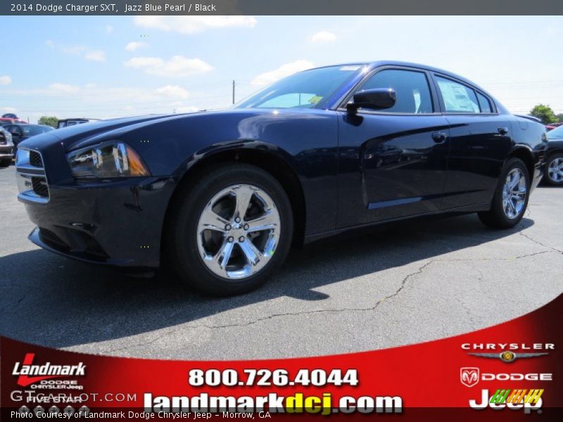 Jazz Blue Pearl / Black 2014 Dodge Charger SXT