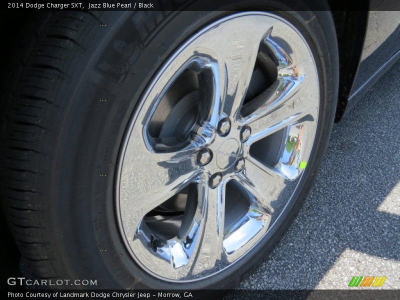 Jazz Blue Pearl / Black 2014 Dodge Charger SXT