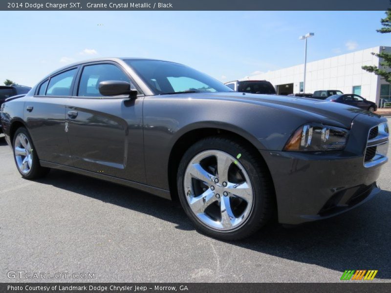Granite Crystal Metallic / Black 2014 Dodge Charger SXT