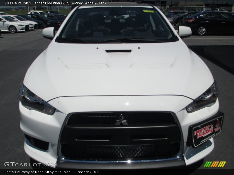 Wicked White / Black 2014 Mitsubishi Lancer Evolution GSR