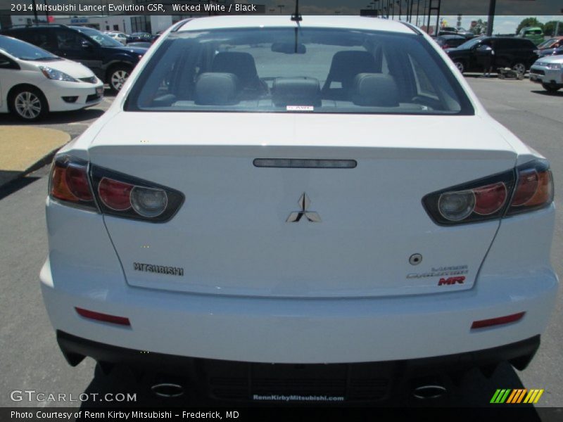 Wicked White / Black 2014 Mitsubishi Lancer Evolution GSR