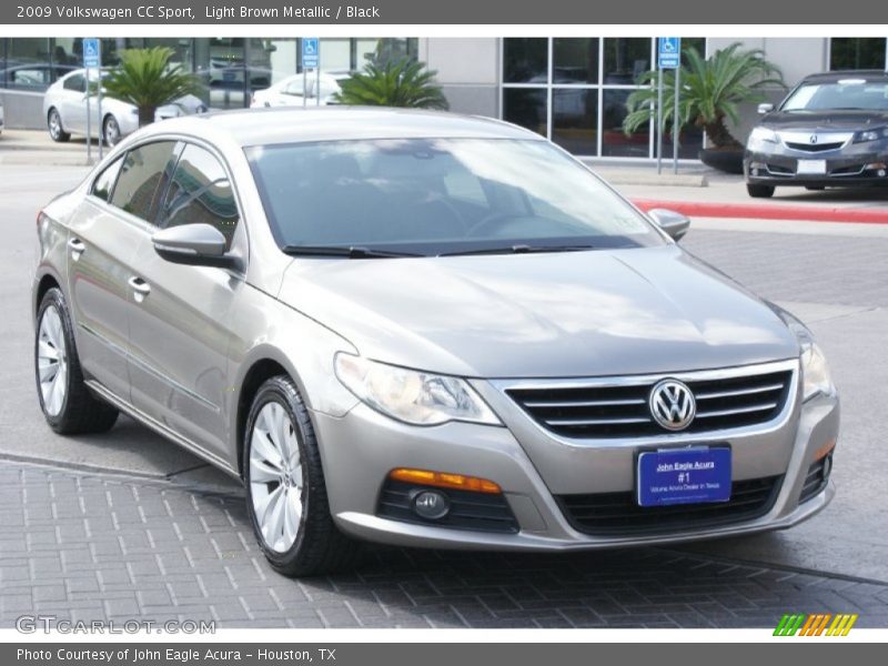 Light Brown Metallic / Black 2009 Volkswagen CC Sport