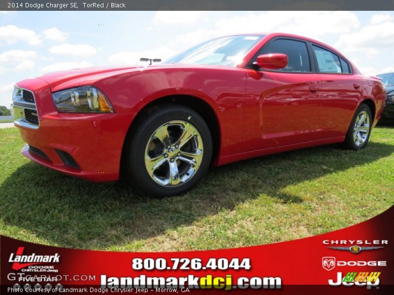 TorRed / Black 2014 Dodge Charger SE