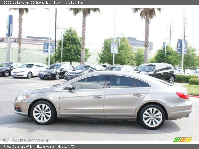 Light Brown Metallic / Black 2009 Volkswagen CC Sport