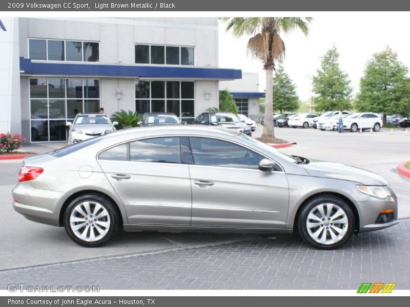 Light Brown Metallic / Black 2009 Volkswagen CC Sport