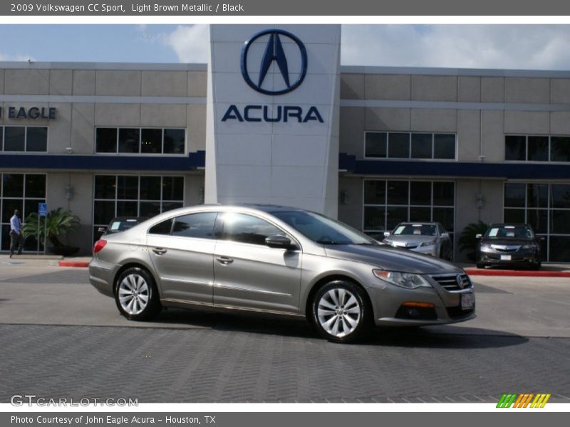 Light Brown Metallic / Black 2009 Volkswagen CC Sport