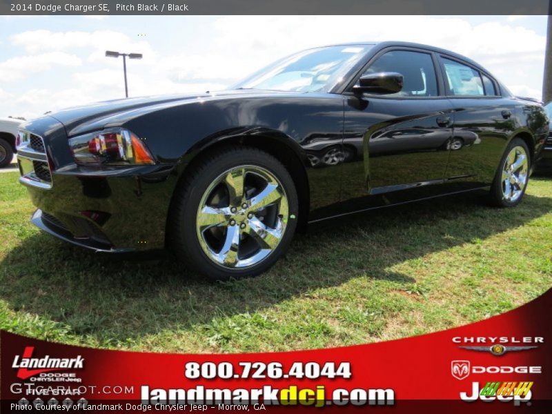 Pitch Black / Black 2014 Dodge Charger SE