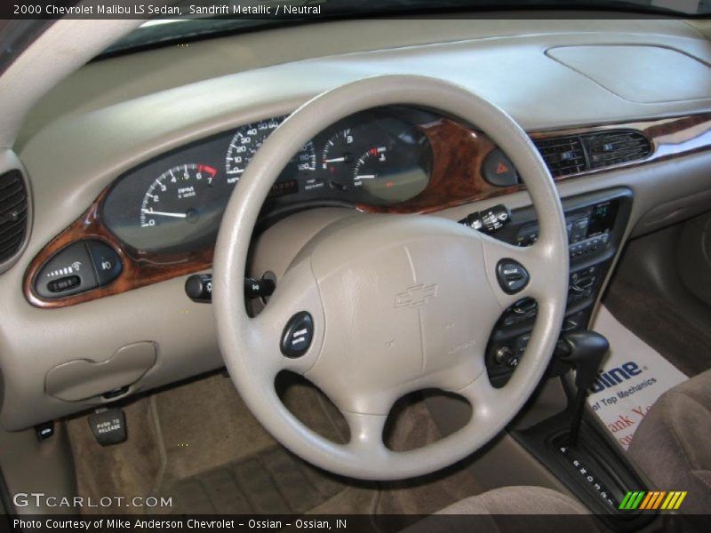 Sandrift Metallic / Neutral 2000 Chevrolet Malibu LS Sedan