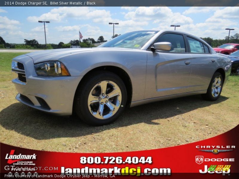 Billet Silver Metallic / Black 2014 Dodge Charger SE